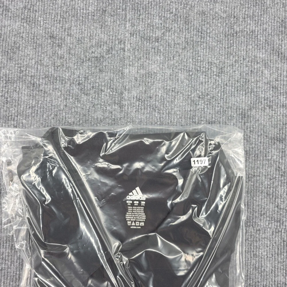 Adidas Miami Heat 2006 NBA Champions Polo Shirt Mens 2XL Black 1987A 06 NBA NOS